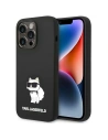 Karl Lagerfeld KLHMP14XSNCHBCK Apple iPhone 14 Pro Max hardcase black Silicone Choupette MagSafe