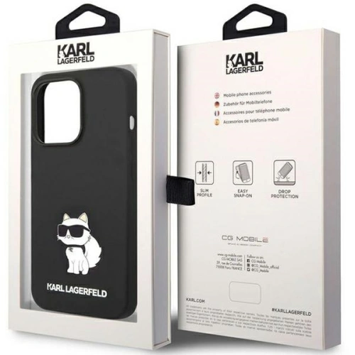 Kup Etui Karl Lagerfeld KLHMP14XSNCHBCK Apple iPhone 14 Pro Max hardcase černý/black Silicone Choupette MagSafe - KLD1518 - {ean13} - Sklep Home Screen