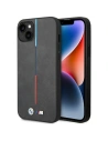Etui BMW BMHCP14S22PVTA Apple iPhone 14 šedý/grey prošívaný trikolóra