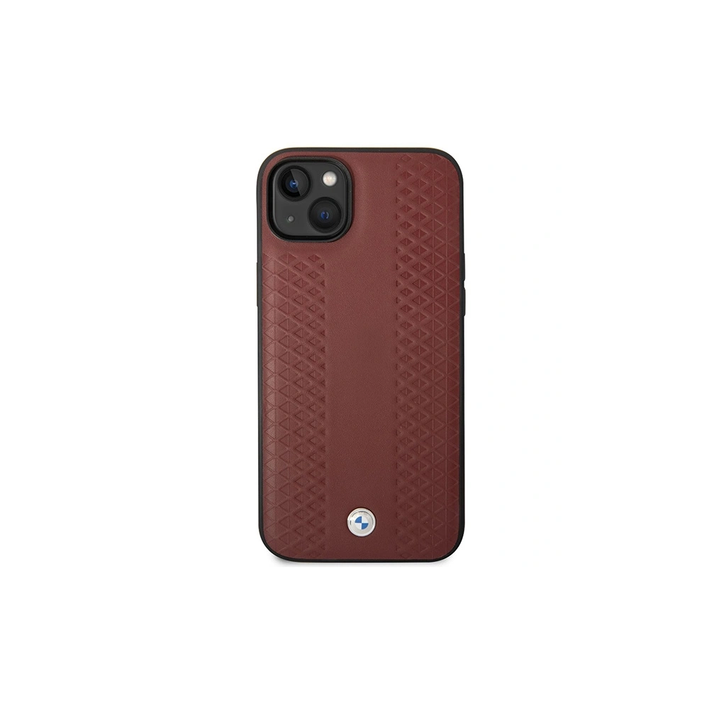 Etui BMW BMHCP14S22RFGR Apple iPhone 14 burgundowy/burgundy Leather Diamond Pattern
