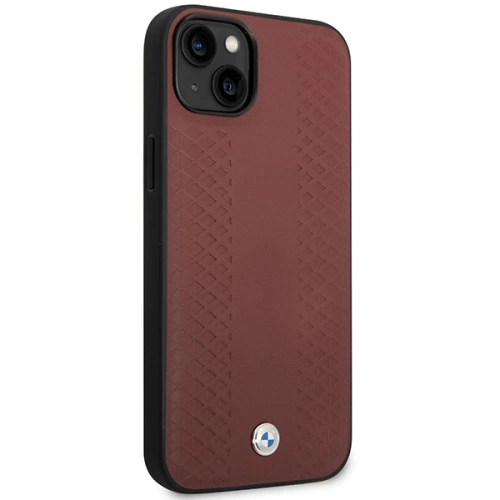 Kup Etui BMW BMHCP14S22RFGR Apple iPhone 14 burgundowy/burgundy Leather Diamond Pattern - BMW371 - {ean13} - Sklep Home Screen