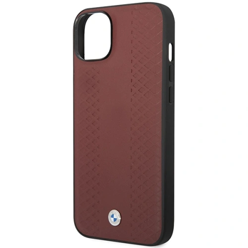Kup Etui BMW BMHCP14S22RFGR Apple iPhone 14 burgundowy/burgundy Leather Diamond Pattern - BMW371 - {ean13} - Sklep Home Screen