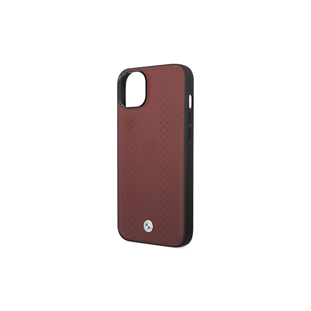 Etui BMW BMHCP14S22RFGR Apple iPhone 14 burgundowy/burgundy Leather Diamond Pattern