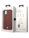 Kup Etui BMW BMHCP14S22RFGR Apple iPhone 14 burgundowy/burgundy Leather Diamond Pattern - BMW371 - {ean13} - Sklep Home Screen