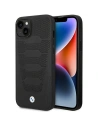 BMW Apple Tasche BMHCP14S22RPSK iPhone 14 schwarz/schwarz Ledersitze Muster