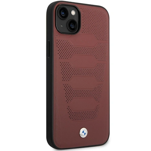 Kup Etui BMW BMHCP14S22RPSR Apple iPhone 14 burgundowy/burgundy Leather Seats Pattern - BMW373 - {ean13} - Sklep Home Screen