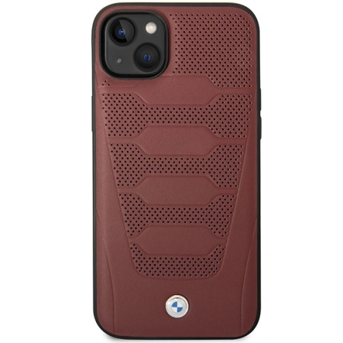 Kup Etui BMW BMHCP14S22RPSR Apple iPhone 14 burgundowy/burgundy Leather Seats Pattern - BMW373 - {ean13} - Sklep Home Screen