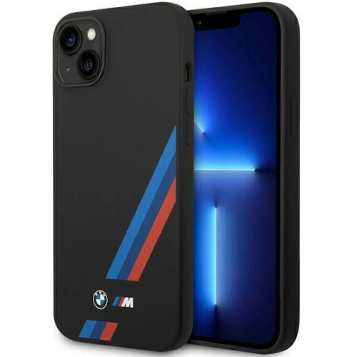 Kup Etui BMW BMHCP14S22SOTK Apple iPhone 14 fekete/fekete Szilikon Dőlt Csíkok - BMW374 - {ean13} - Sklep Home Screen