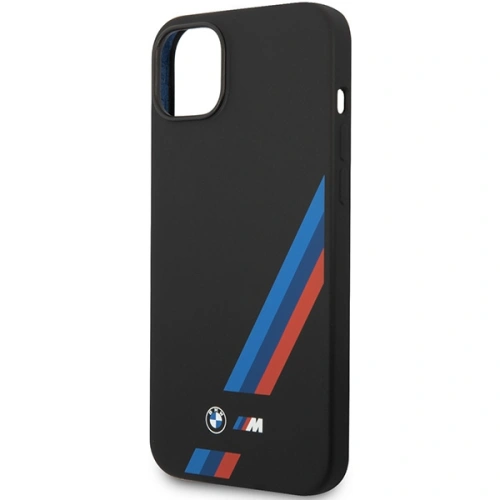 Kup Etui BMW BMHCP14S22SOTK Apple iPhone 14 fekete/fekete Szilikon Dőlt Csíkok - BMW374 - {ean13} - Sklep Home Screen