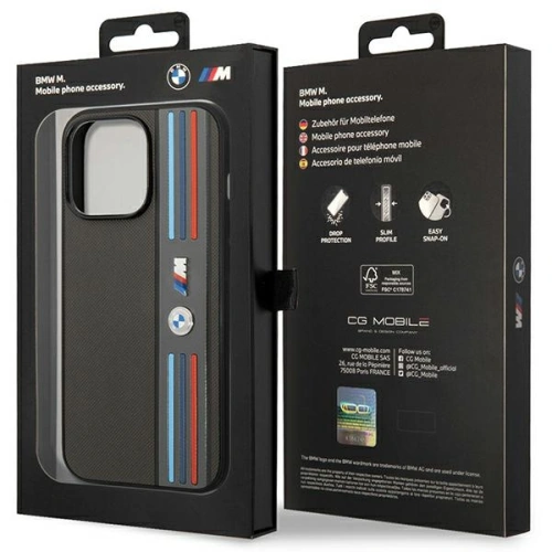 Kup BMW Apple Tasche BMHCP14X22PPMA iPhone 14 Pro Max grau/grau Tricolor M Kollektion - BMW378 - {ean13} - Sklep Home Screen