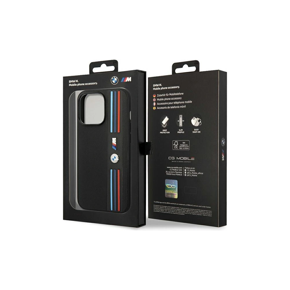 Etui BMW BMHCP14X22PPMK Apple iPhone 14 Pro Max czarny/black Tricolor M Collection