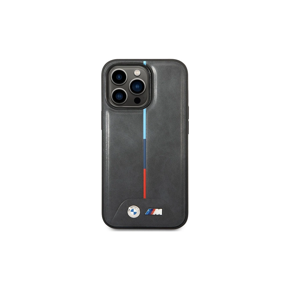 Etui BMW BMHCP14X22PVTA Apple iPhone 14 Pro Max szary/grey Quilted Tricolor