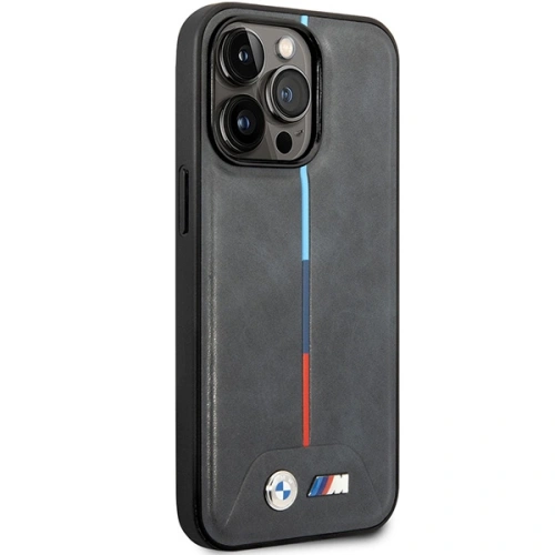 Kup Etui BMW BMHCP14X22PVTA Apple iPhone 14 Pro Max šedý/grey prošívaný trikolóra - BMW380 - {ean13} - Sklep Home Screen