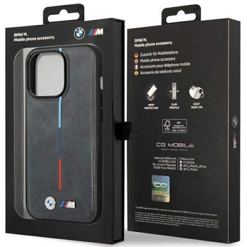 Kup Etui BMW BMHCP14X22PVTA Apple iPhone 14 Pro Max šedý/grey prošívaný trikolóra - BMW380 - {ean13} - Sklep Home Screen