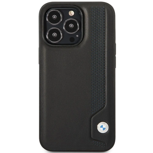 Kup BMW Apple Tasche BMHCP14X22RBDK iPhone 14 Pro Max schwarz/schwarz Hardcase Leder Blau Dots - BMW381 - {ean13} - Sklep Home Screen