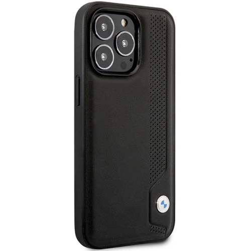 Kup BMW Apple Tasche BMHCP14X22RBDK iPhone 14 Pro Max schwarz/schwarz Hardcase Leder Blau Dots - BMW381 - {ean13} - Sklep Home Screen