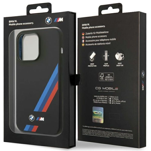 Kup Etui BMW BMHCP14X22SOTK Apple iPhone 14 Pro Max fekete/szürke Szilikon Dőlt Csíkok - BMW384 - {ean13} - Sklep Home Screen