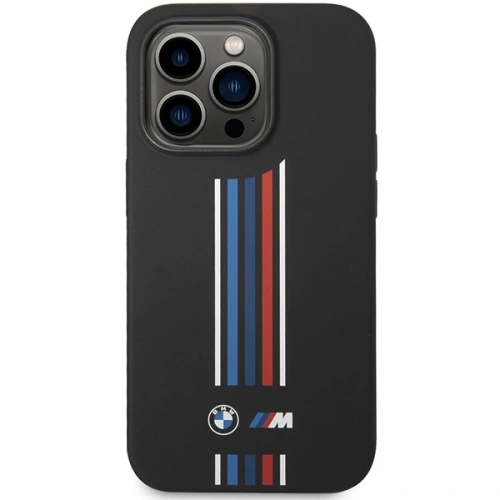 Kup Etui BMW BMHCP14X22SWTK Apple iPhone 14 Pro Max fekete/szürke Szilikon Függőleges Trikolor Csíkok - BMW385 - {ean13} - Sklep Home Screen