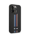 Kup BMW Apple Tasche BMHCP14X22SWTK iPhone 14 Pro Max schwarz/schwarz Silikon Vertikal Tricolor Linien - BMW385 - {ean13} - Sklep Home Screen