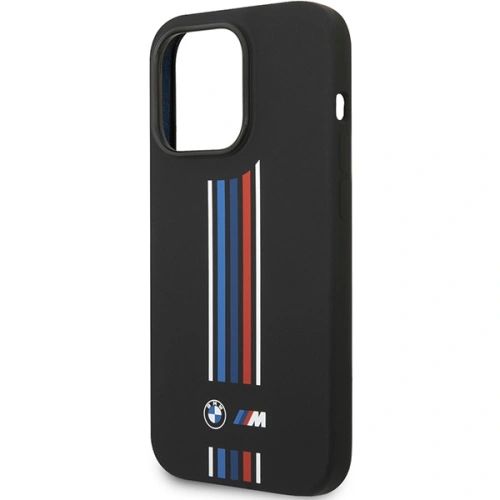 Kup Etui BMW BMHCP14X22SWTK Apple iPhone 14 Pro Max fekete/szürke Szilikon Függőleges Trikolor Csíkok - BMW385 - {ean13} - Sklep Home Screen