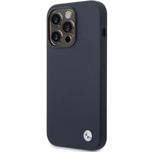 Kup Etui BMW BMHCP14XSILNA Apple iPhone 14 Pro Max granatowy/navy Silicone Metal Logo - BMW386 - {ean13} - Sklep Home Screen