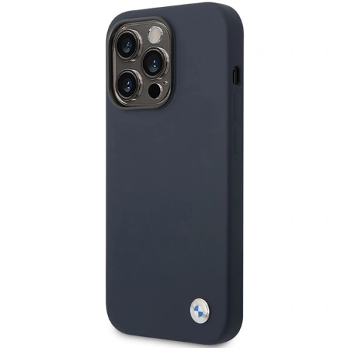Kup Etui BMW BMHCP14XSILNA Apple iPhone 14 Pro Max granatowy/navy Silicone Metal Logo - BMW386 - {ean13} - Sklep Home Screen