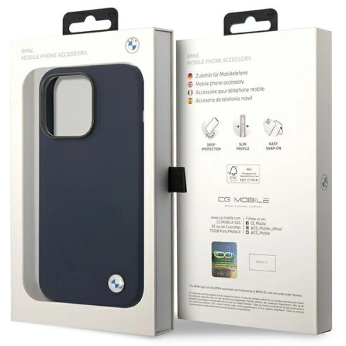 Kup Etui BMW BMHCP14XSILNA Apple iPhone 14 Pro Max granátový/navy silikon s kovovým logem - BMW386 - {ean13} - Sklep Home Screen