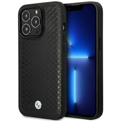 Kup BMW Apple Tasche BMHMP14L22RFGK iPhone 14 Pro schwarz/schwarz Leder mit Diamantmuster MagSafe - BMW388 - {ean13} - Sklep Home Screen