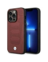Etui BMW BMHMP14L22RPSR Apple iPhone 14 Pro burgund/burgundy Pattern pentru Scaune din Piele MagSafe