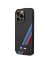 Kup Etui BMW BMHMP14L22SOTK Apple iPhone 14 Pro negru/black Silicon Slanted Stripes MagSafe - BMW392 - {ean13} - Sklep Home Screen