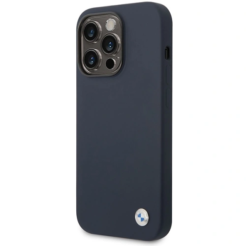 Kup Etui BMW BMHMP14LSILNA Apple iPhone 14 Pro granatowy/navy Silicone Metal Logo MagSafe - BMW393 - {ean13} - Sklep Home Screen