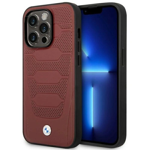 Kup Etui BMW BMHMP14X22RPSR Apple iPhone 14 Pro Max burgundian/pattern de piele burgundy MagSafe - BMW399 - {ean13} - Sklep Home Screen
