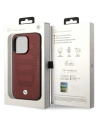 Buy BMW BMHMP14X22RPSR Apple iPhone 14 Pro Max burgundy Leather Seats Pattern MagSafe - BMW399 - {ean13} - Home Screen Store Europe