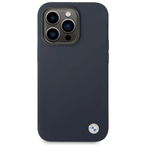 Kup Etui BMW BMHMP14XSILNA Apple iPhone 14 Pro Max granatowy/navy Silicone Metal Logo MagSafe - BMW400 - {ean13} - Sklep Home Screen