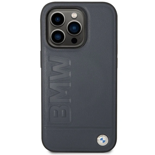 Kup Etui BMW BMHMP14XSLLNA Apple iPhone 14 Pro Max sötétkék/navy keménytok Bőr Hot Stamp MagSafe - BMW401 - {ean13} - Sklep Home Screen