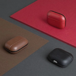 Kup [OUTLET] Etui UNIQ Terra Apple AirPods Pro Genuine Leather oliwkowy/olive - OT-470 - {ean13} - Sklep Home Screen