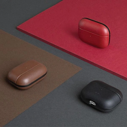 Kup [OUTLET] UNIQ Terra tok Apple AirPods Pro valódi bőr olíva zöld/olive - OT-470 - {ean13} - Sklep Home Screen