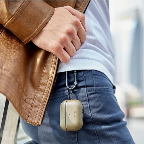 Kup [OUTLET] UNIQ Terra tok Apple AirPods Pro valódi bőr olíva zöld/olive - OT-470 - {ean13} - Sklep Home Screen