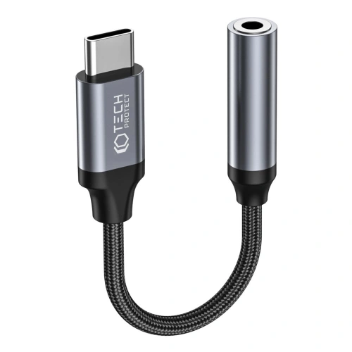 Kup Adapter Tech-Protect Ultraboost USB-C/mini jack 3.5mm Fekete - THP1794 - {ean13} - Sklep Home Screen