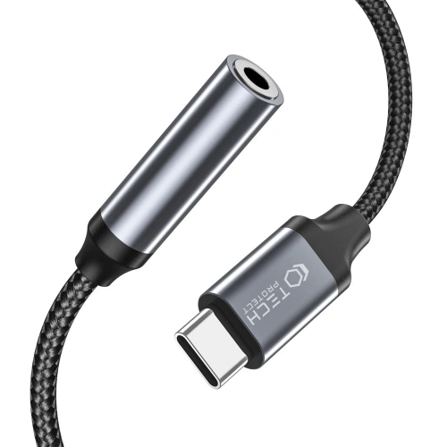 Kup Tech-Protect 3.5mm Adapter Ultraboost USB-C/Mini-Buchse Schwarz - THP1794 - {ean13} - Sklep Home Screen