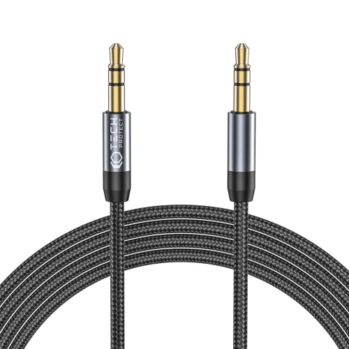 Buy Tech-Protect Ultraboost Cable AUX/mini jack 3.5mm 150cm Black - THP1796 - {ean13} - Home Screen Store Europe