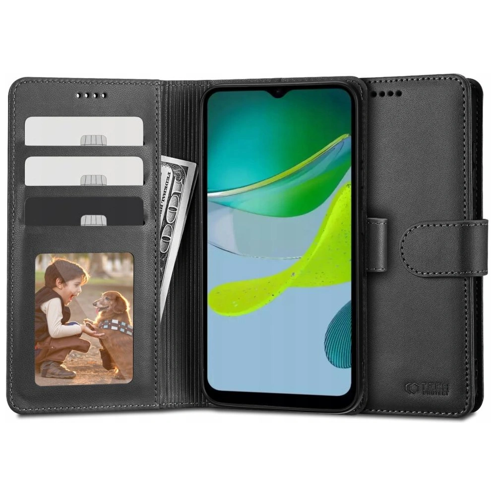 Etui Tech-Protect Wallet Motorola Moto E13 Black