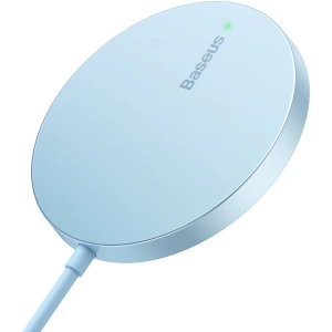 Kup Ładowarka bezprzewodowa MagSafe Baseus Simple Mini3 Qi 15W niebieska - BSU3981 - {ean13} - Sklep Home Screen