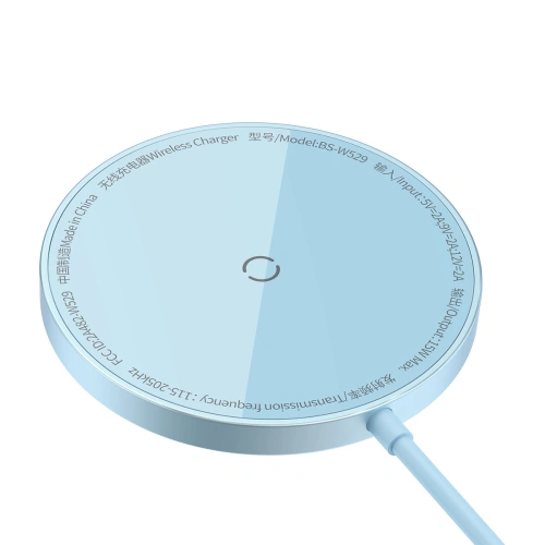 Kup MagSafe vezeték nélküli töltő Baseus Simple Mini3 Qi 15W kék - BSU3981 - {ean13} - Sklep Home Screen