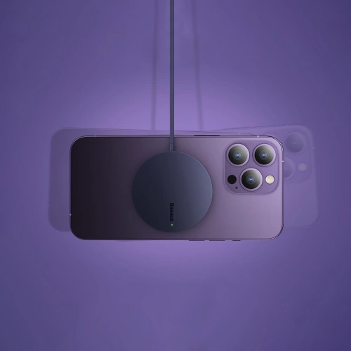 Kup MagSafe vezeték nélküli töltő Baseus Simple Mini3 Qi 15W kék - BSU3981 - {ean13} - Sklep Home Screen