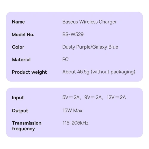 Kup Încărcător wireless MagSafe Baseus Simple Mini3 Qi 15W albastru - BSU3981 - {ean13} - Sklep Home Screen