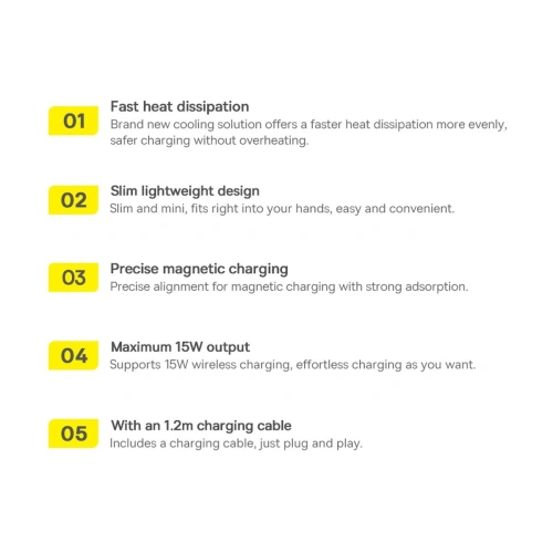Kup Încărcător wireless MagSafe Baseus Simple Mini3 Qi 15W albastru - BSU3981 - {ean13} - Sklep Home Screen