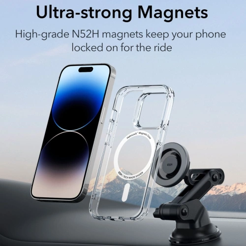 Kup Mágneses autós tartó ESR Halolock Magnetic MagSafe műszerfalra állítható autós tartó fekete - ESR660 - {ean13} - Sklep Home Screen