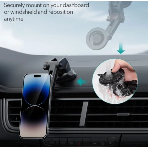 Buy ESR Halolock Magnetic MagSafe Dashboard Adjustable Car Mount Black - ESR660 - {ean13} - Home Screen Store Europe