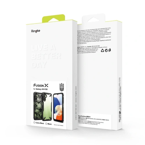 Kup Etui Ringke Fusion-X Samsung Galaxy A14 5G Fekete - RGK1784 - {ean13} - Sklep Home Screen